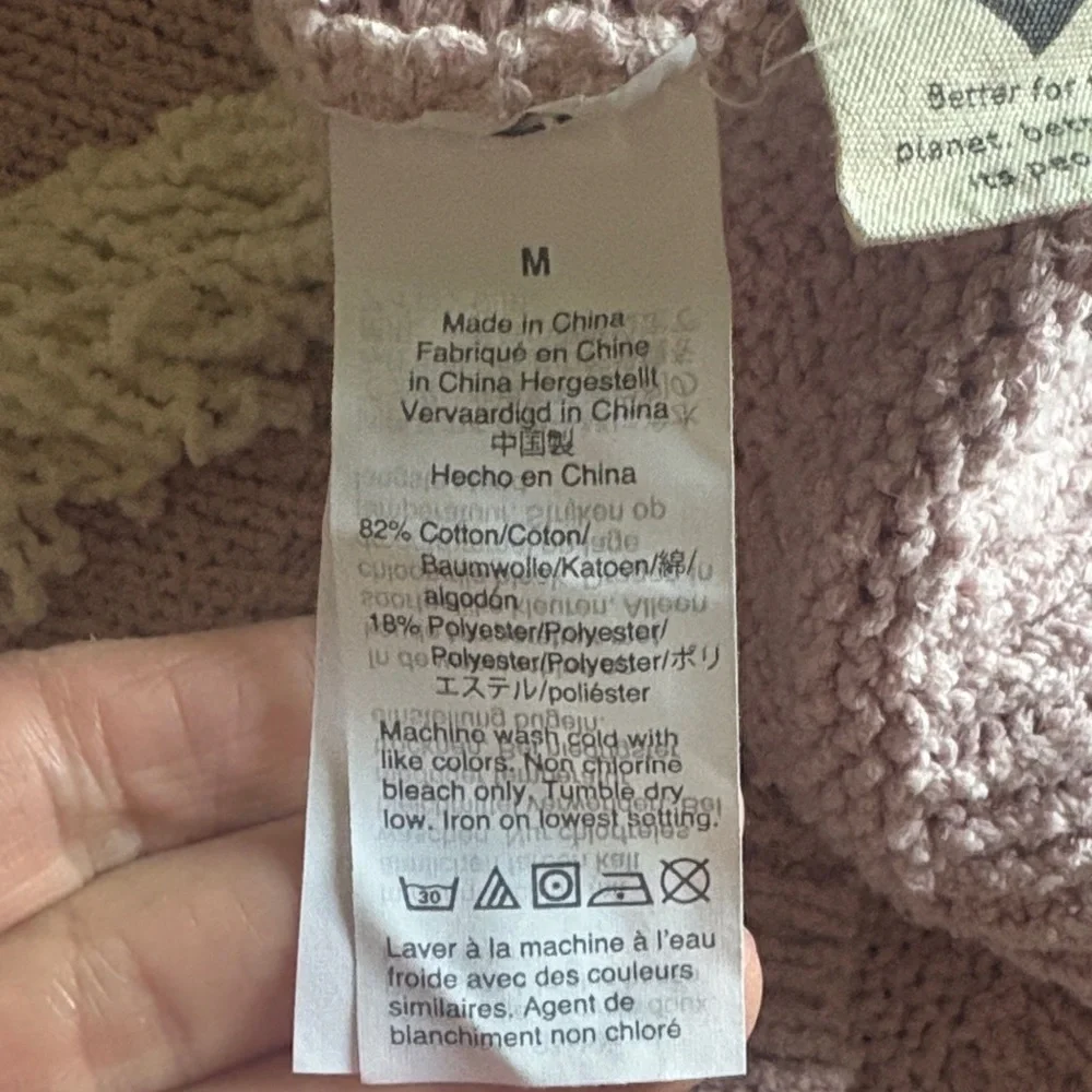 Madewell Montford Fringe Pink Pullover Sweater Size M - Picture 9 of 9